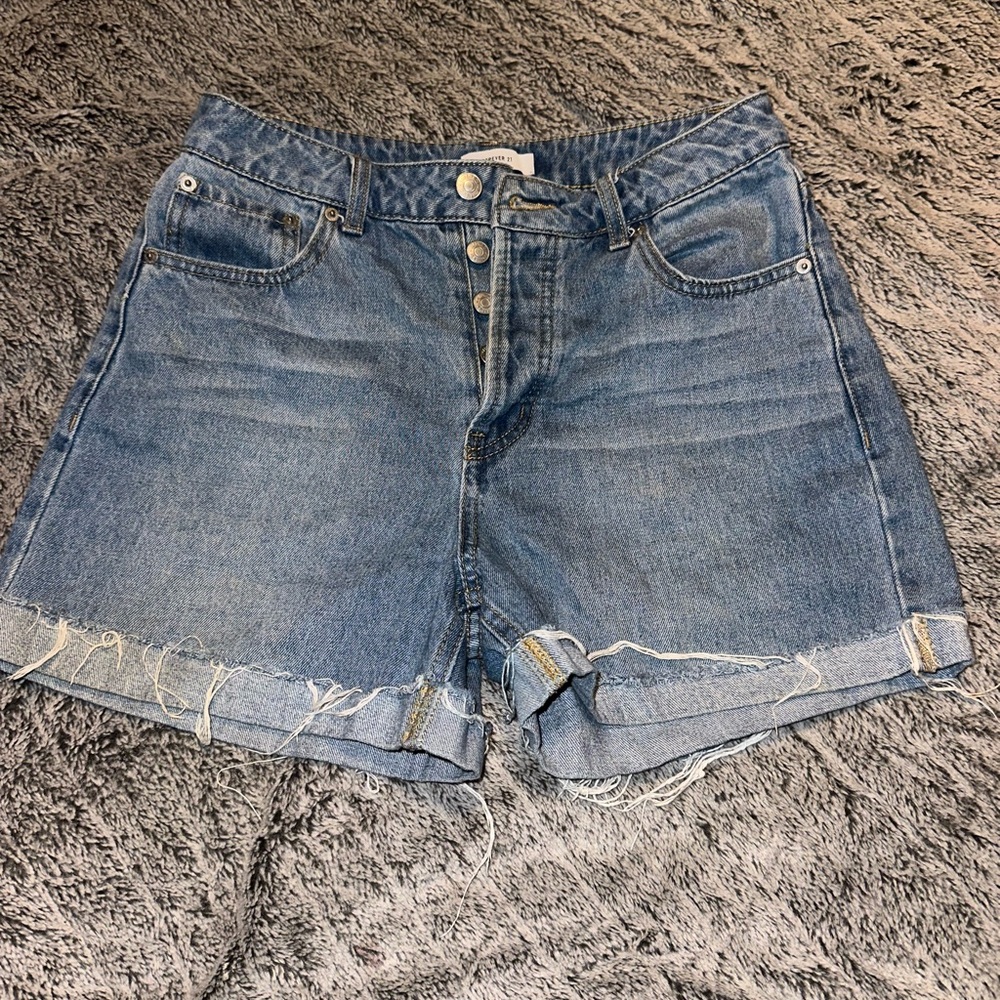 Forever 21 Light Blue Jean Shorts